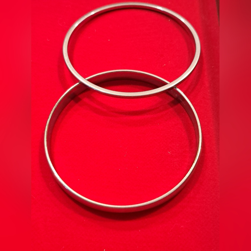Vintage Monet Silver Tone Bracelet Set